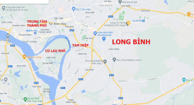 Ngoài lề 2: thông tin địa lý thành phố Biên Hòa